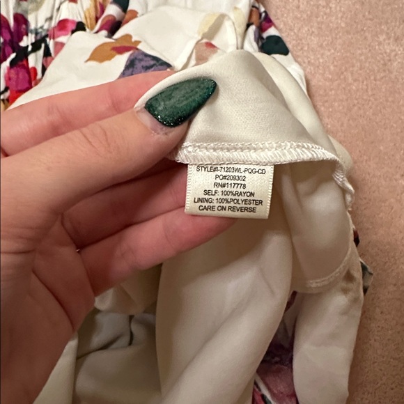 LOVESTITCH 3/4 Flare Sleeve VNeck Boho Floral Swing ALine Beach Mini Dress - Picture 7 of 7